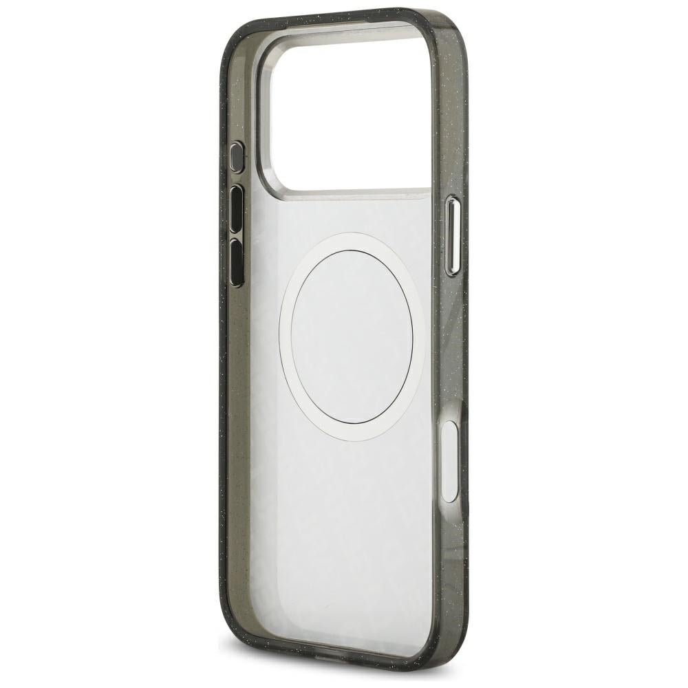 Karl Lagerfeld iPhone 17 Pro Max - IML Glitter Karl and Choupette Heads Logo MagSafe - Σκληρή Θήκη με Πλαίσιο Σιλικόνης - Black - KLHMP17XHMKBKCHOK