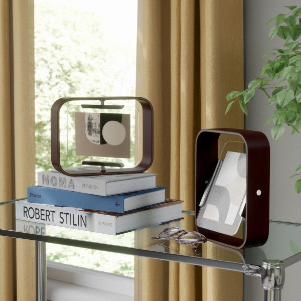 Umbra Bellwood Περιστρεφόμενη Κορνίζα - 22 x 16 x 5cm - Aged Walnut