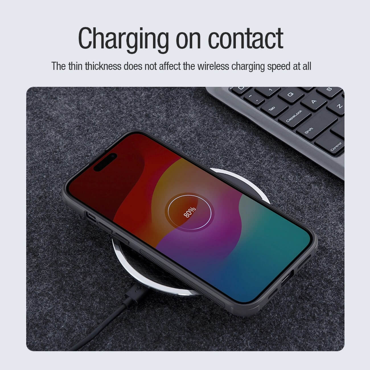 Nillkin iPhone 15 Super Frosted Shield Pro Rugged Magnetic Σκληρή Θήκη με MagSafe - Black