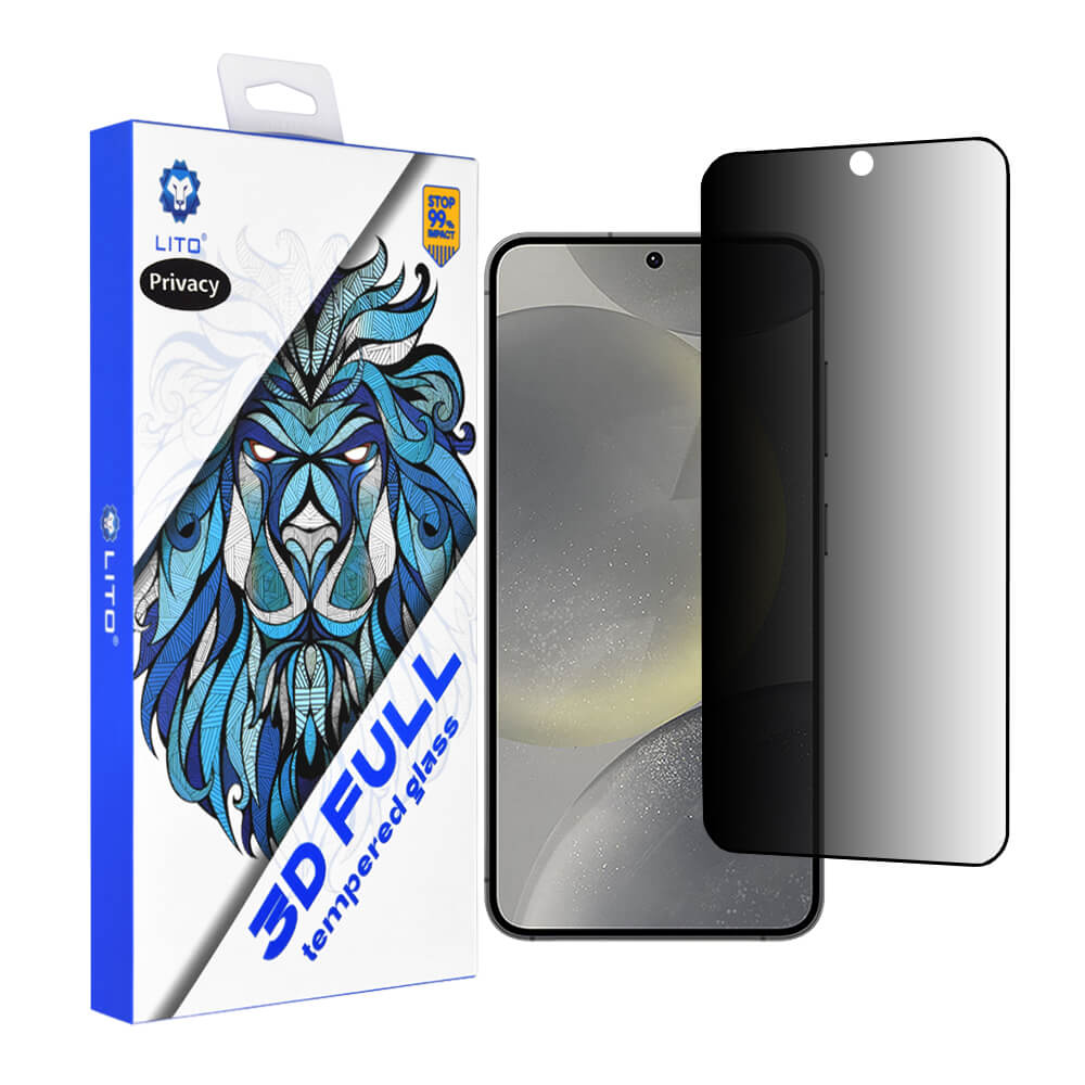Lito Samsung Galaxy S24 / S25 0.26mm 3D Full Cover - Super Thin Glass 9H Αντιχαρακτικό Γυαλί Οθόνης - Privacy