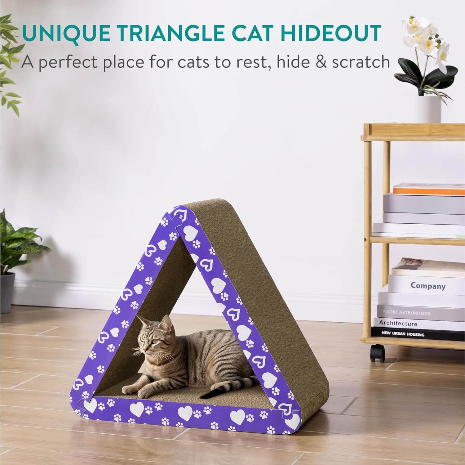 Navaris 3 - σε - 1 Πολυμορφικό Ονυχοδρόμιο για Γάτες - 51 x 25 x 45 cm - Brown - NAV000025ZF001C