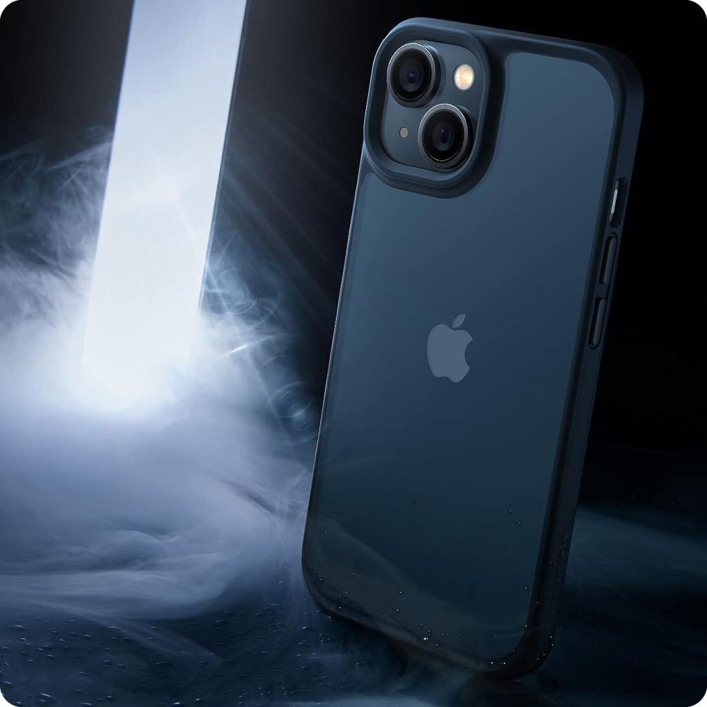 Tech - Protect iPhone 15 Pro Max MagMat Σκληρή Θήκη με Πλαίσιο Σιλικόνης - Matte Black / Ημιδιάφανη