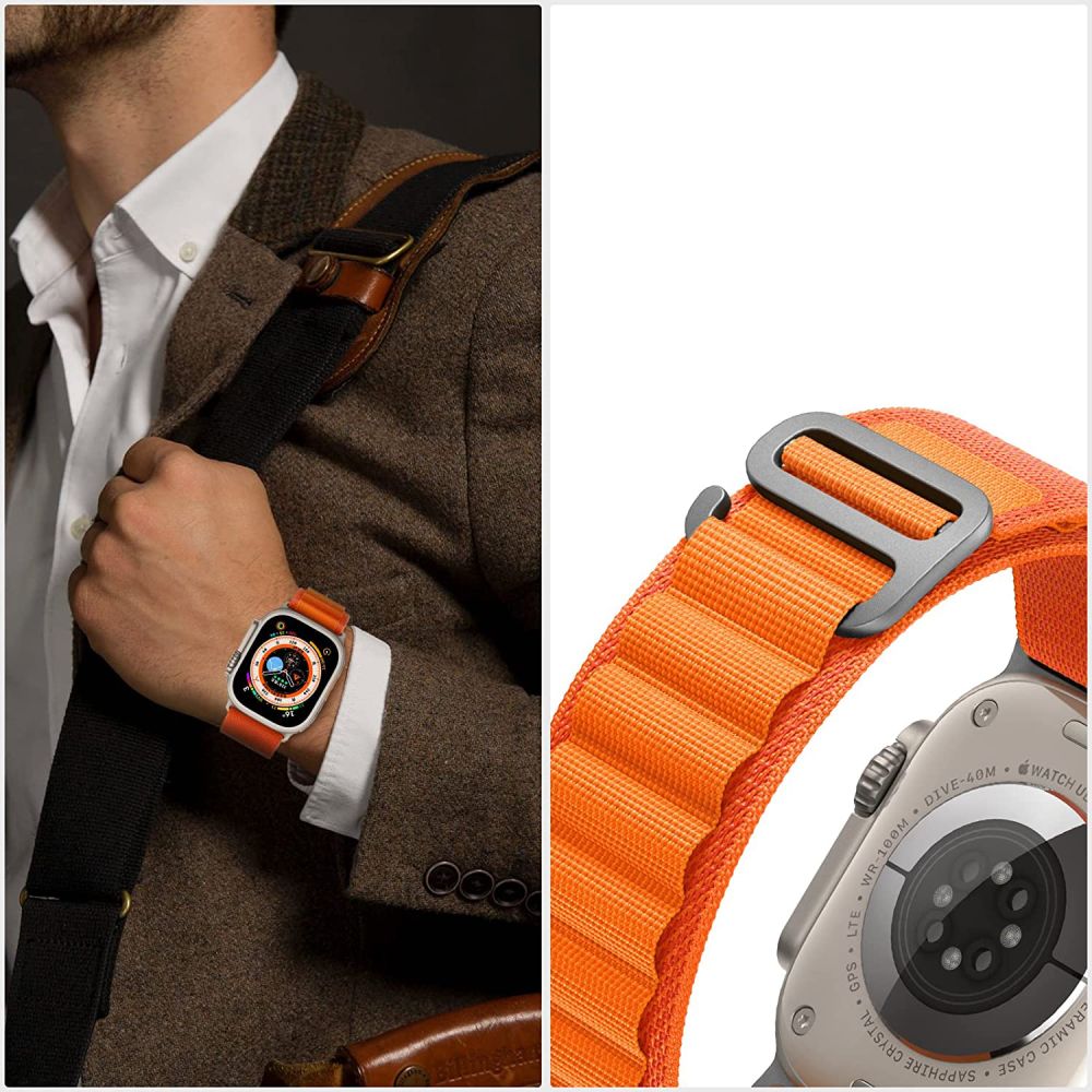 Tech - Protect Λουράκι Apple Watch 8/9/10/11 - SE (1/2/3) - Ultra (1/2/3) – 44/45/46/49mm Nylon Pro - Orange