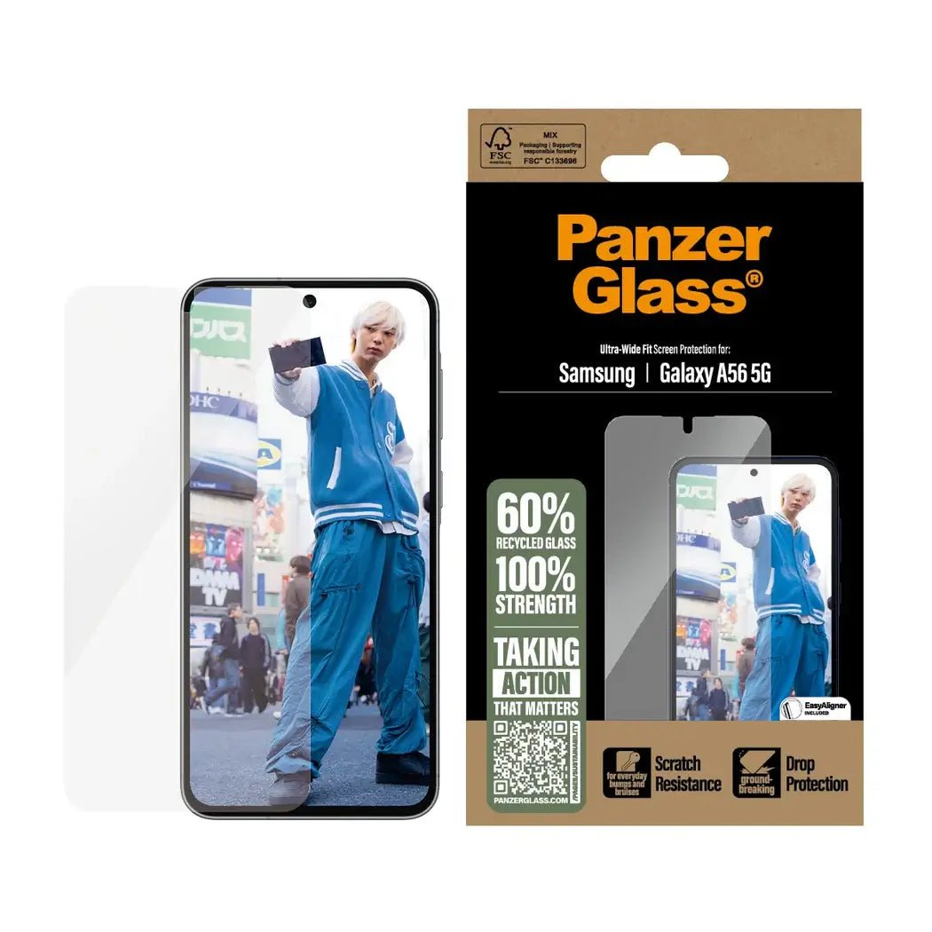 PanzerGlass Samsung Galaxy A56 5G - Ultra - Wide Fit Easy Aligner Case Friendly Αντιχαρακτικό Γυαλί Οθόνης - Διάφανο