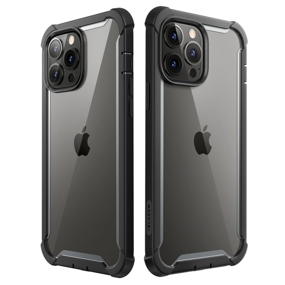 i - Blason iPhone 14 Pro Max Ares Σκληρή Θήκη με Πλαίσιο Σιλικόνης και Προστασία Οθόνης - Black