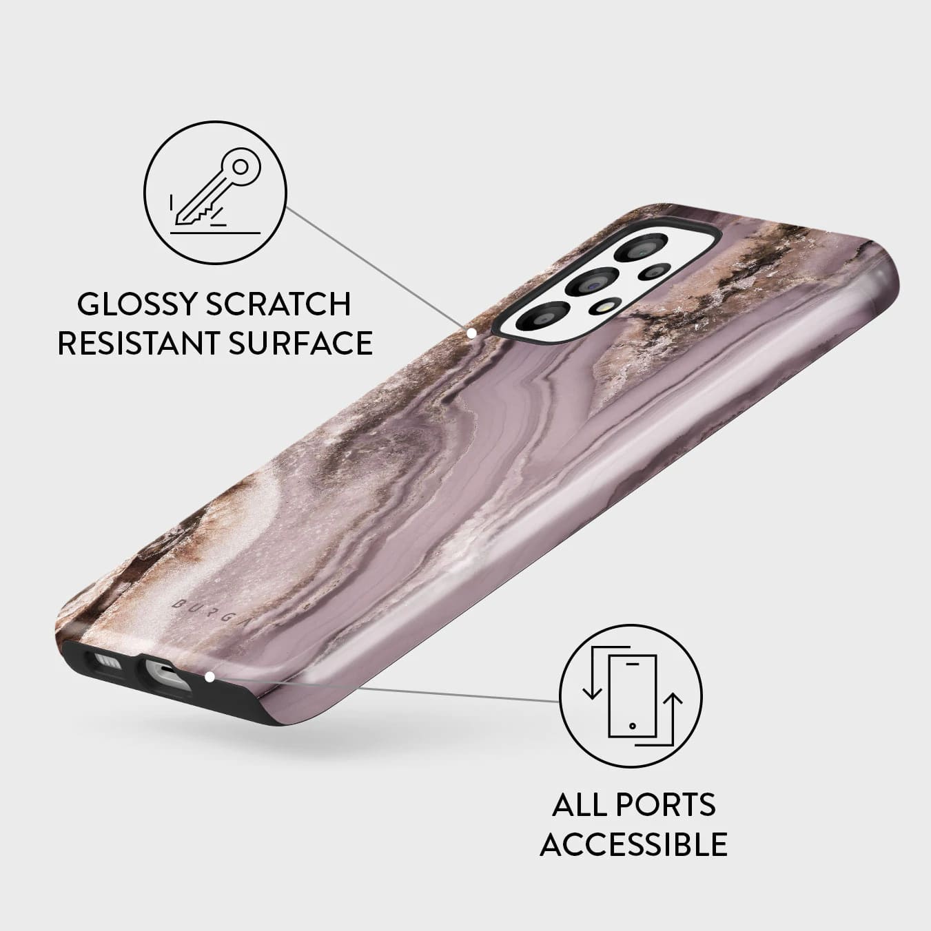 Burga Samsung Galaxy A33 5G Fashion Tough Σκληρή Θήκη - Golden Taupe