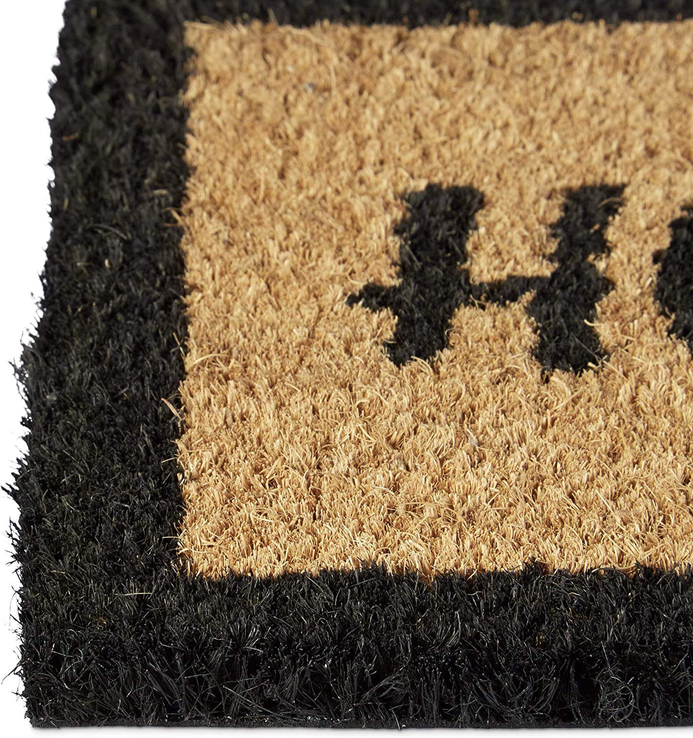 Relaxdays Χαλάκι Πόρτας από Ίνες Καρύδας Design Home Sweet Home - 75 x 25 cm - Multicoloured - 4052025032227