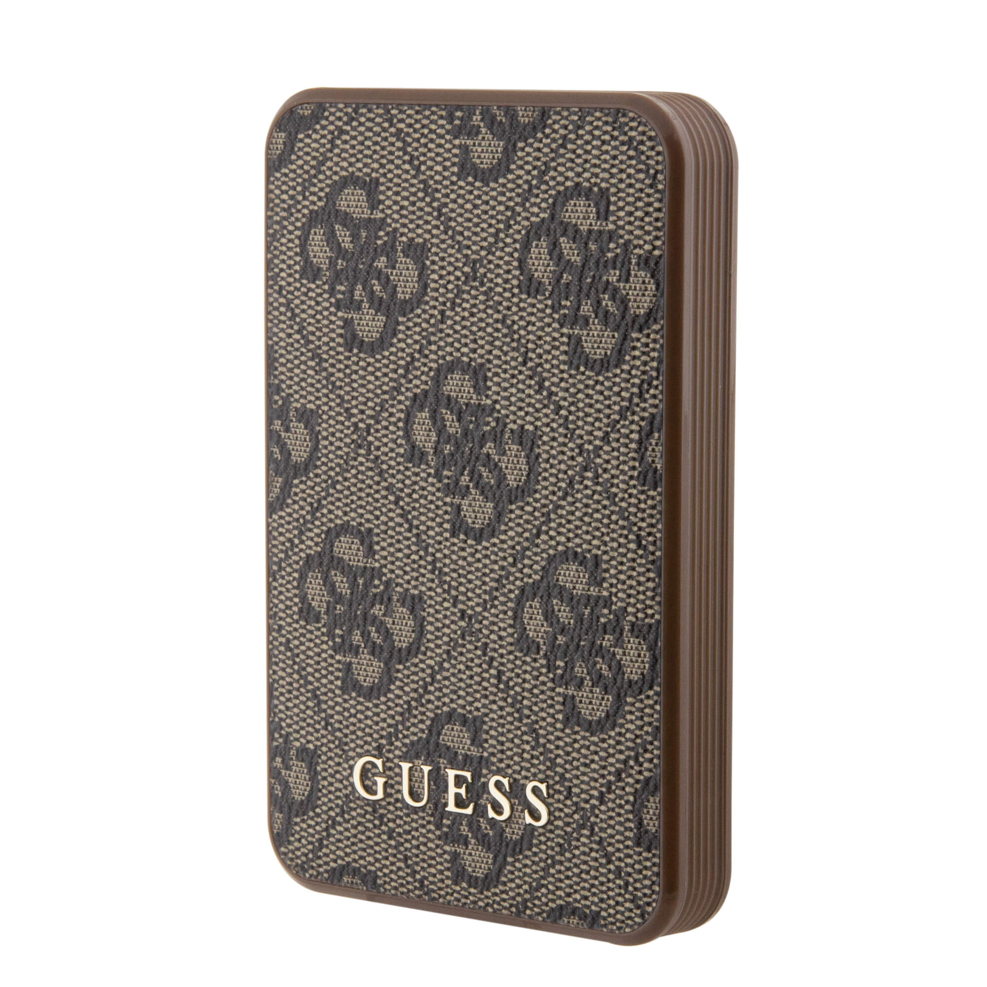 Guess PowerBank 15W - 4G Leather Metal Logo - 5000 mAh - Brown - GUPB5LP4GEGW