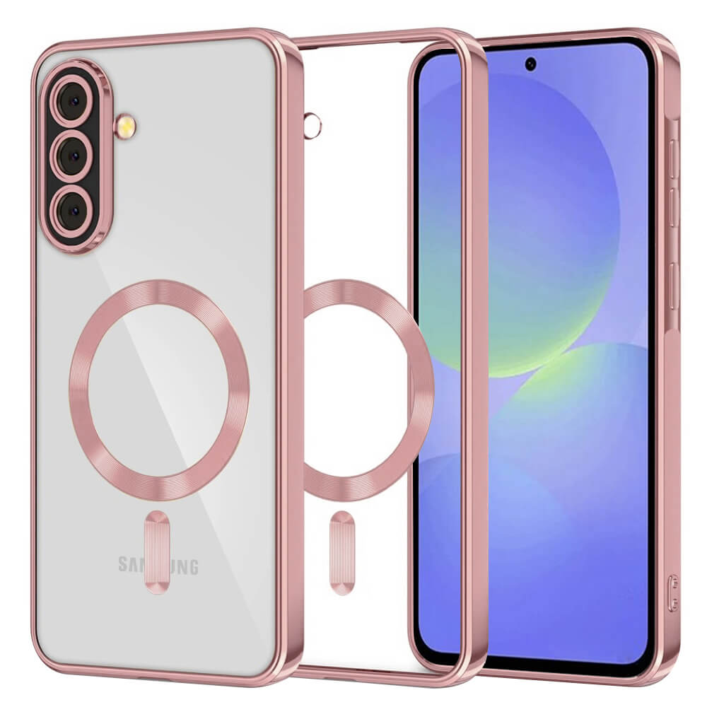 Techsuit Samsung Galaxy A36 5G / A56 5G - Luxury Crystal MagSafe - Θήκη Σιλικόνης - Pink