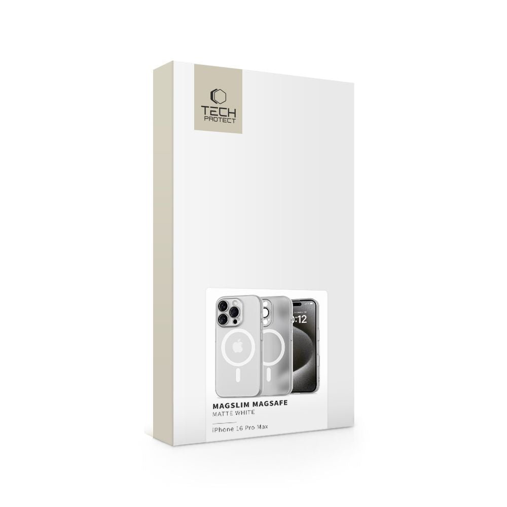 Tech - Protect iPhone 16 Pro Max MagSlim - Σκληρή Θήκη με MagSafe - Matte / White