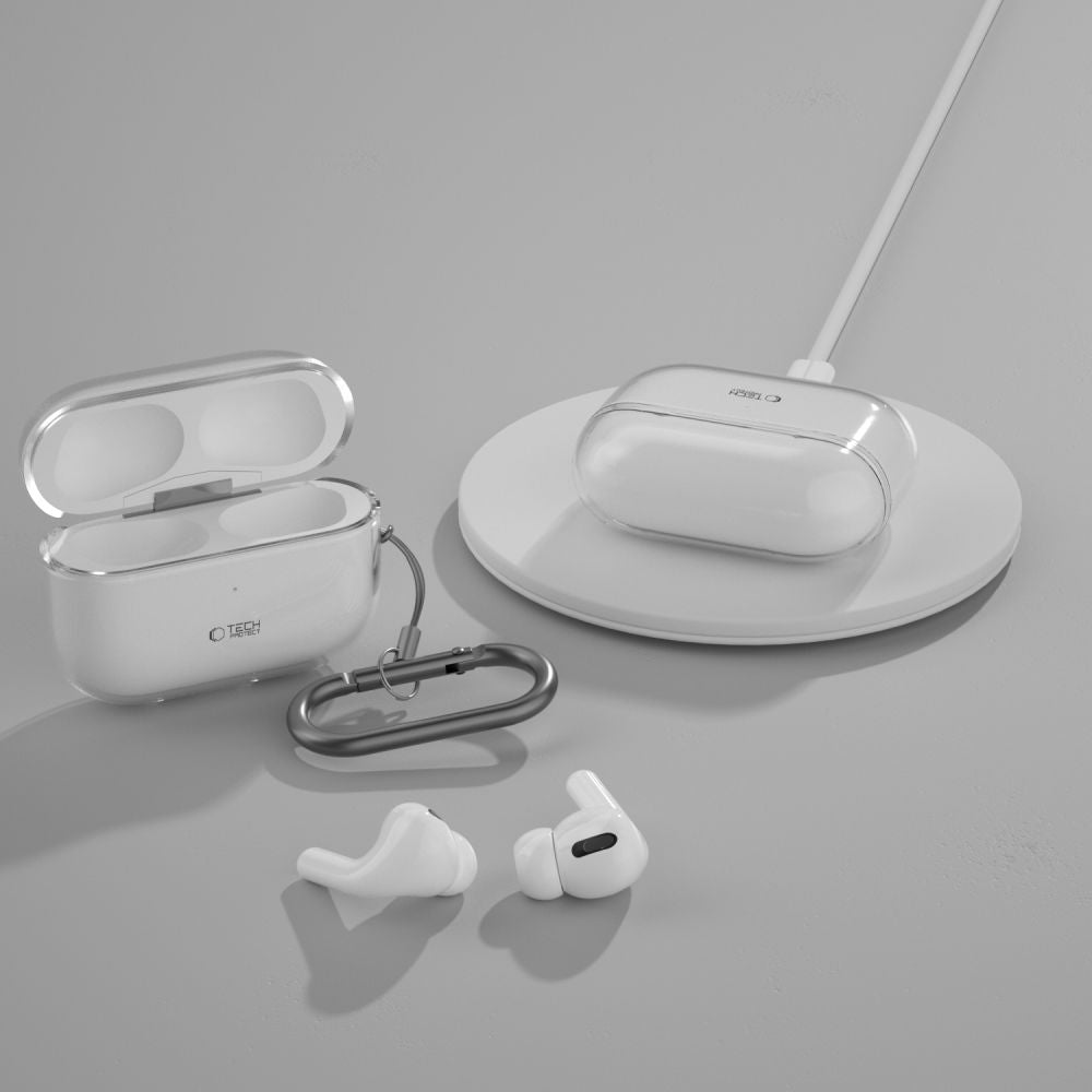 Tech - Protect AirPods Pro 1 / 2 Θήκη Σιλικόνης - Flexair - Διάφανη