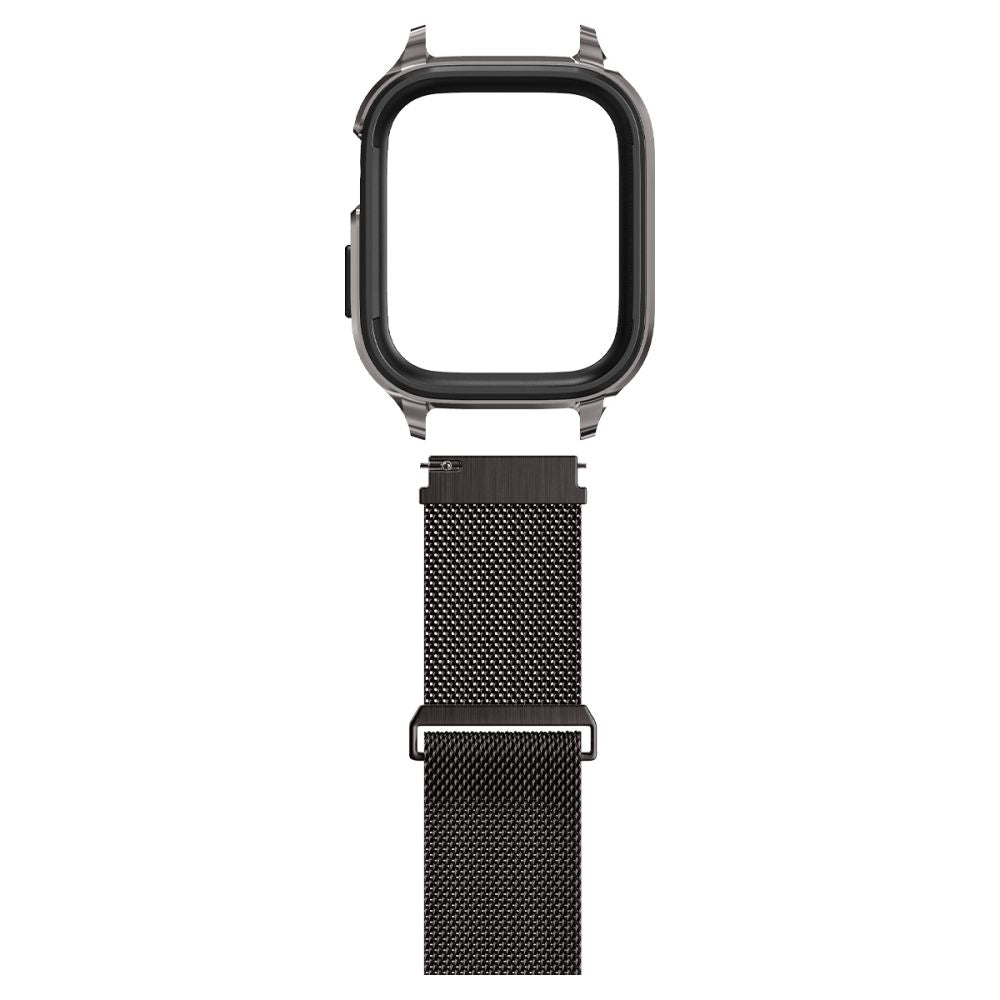 Spigen Λουράκι Apple Watch 7 / 8 / 9 - 45 mm Metal Fit Prowith Protective Case με Θήκη Προστασίας - Graphite