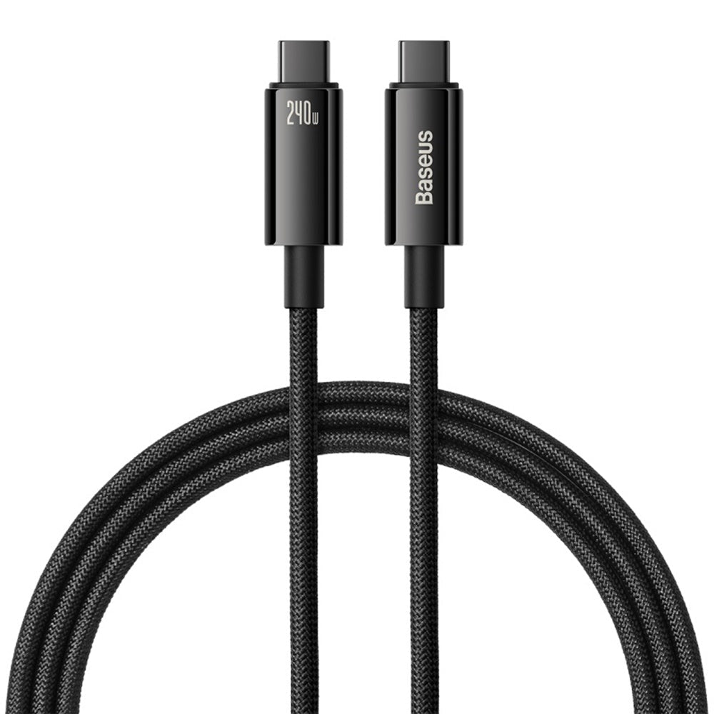 Baseus Καλώδιο Γρήγορης Φόρτισης 240W Type - C to Type - C - 1M - Tungsten Gold Series - Black