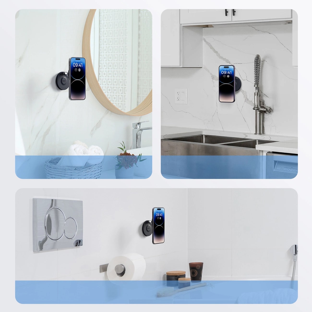 Baseus MagPro Self - adhesive Αναδιπλούμενη Αυτοκόλλητη Μαγνητική Βάση Στήριξης Κινητού - Black - B10564101121 - 00