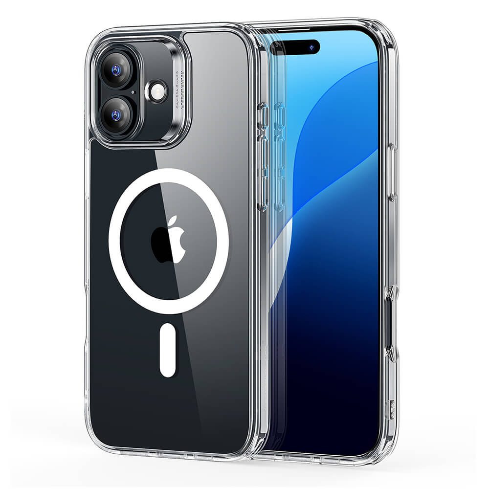 ESR iPhone 16 Classic Hybrid Halolock Σκληρή Θήκη με Πλαίσιο Σιλικόνης και MagSafe - Διάφανη