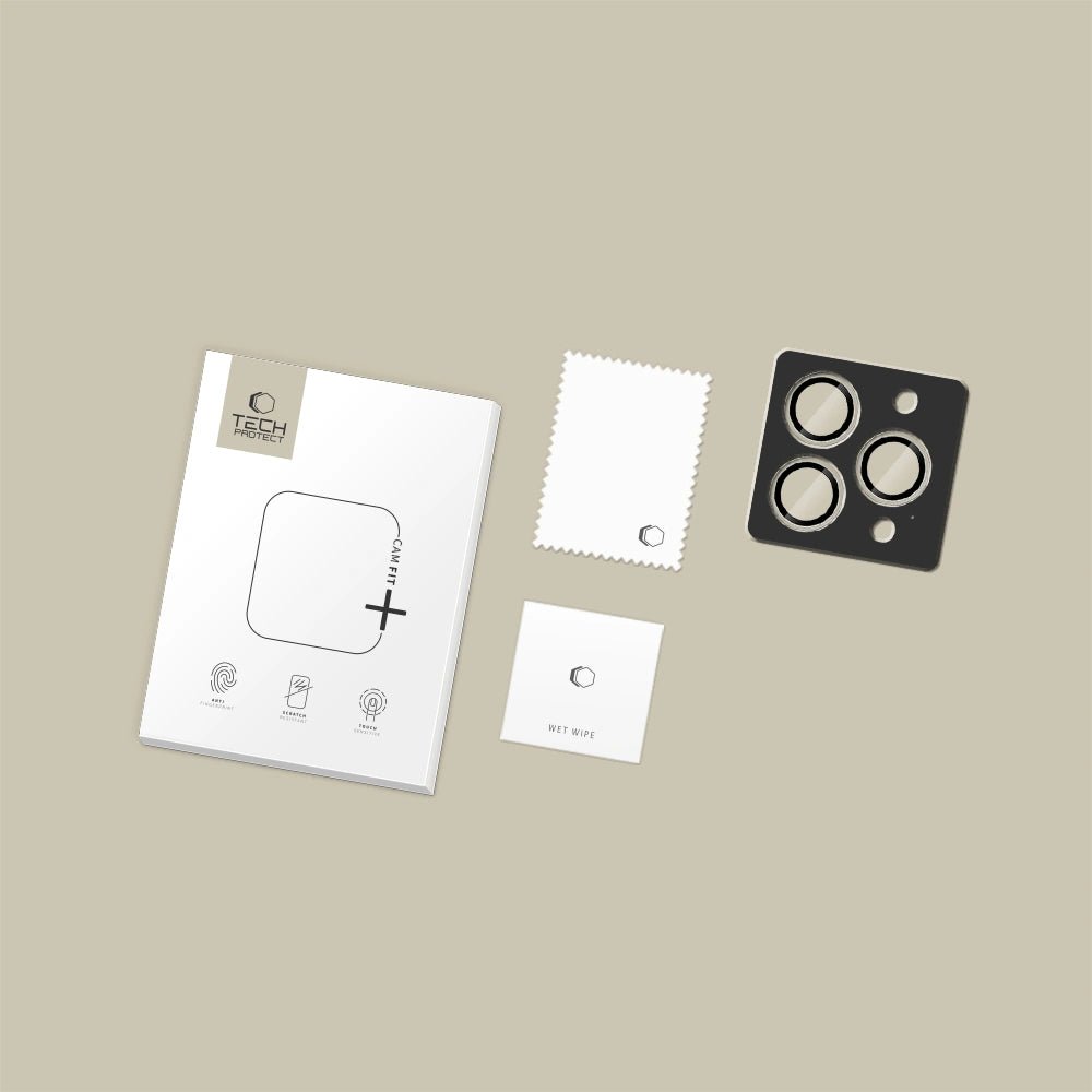 Tech - Protect iPhone 14 Pro / 14 Pro Max / 15 Pro / 15 Pro Max / 16 Pro / 16 Pro Max / 17 Pro / 17 Pro Max Camring Fit+ Αντιχαρακτικό Γυαλί για την Κάμερα - Διάφανο