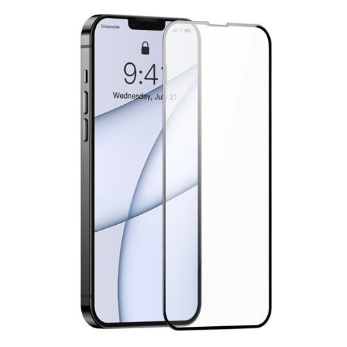 Baseus iPhone 13 Pro Max 0.3mm Ceramic Full Glass Full Screen Αντιχαρακτικό Γυαλί Οθόνης - 2 Τεμάχια - Black - SGQP030201