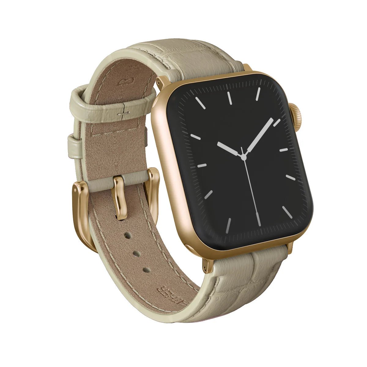 Burga Λουράκι Apple Watch 4/5/6/7/8/9/10/11 - SE (1/2/3) – 40/41/42mm - Leather Band - Buttermelt / Gold