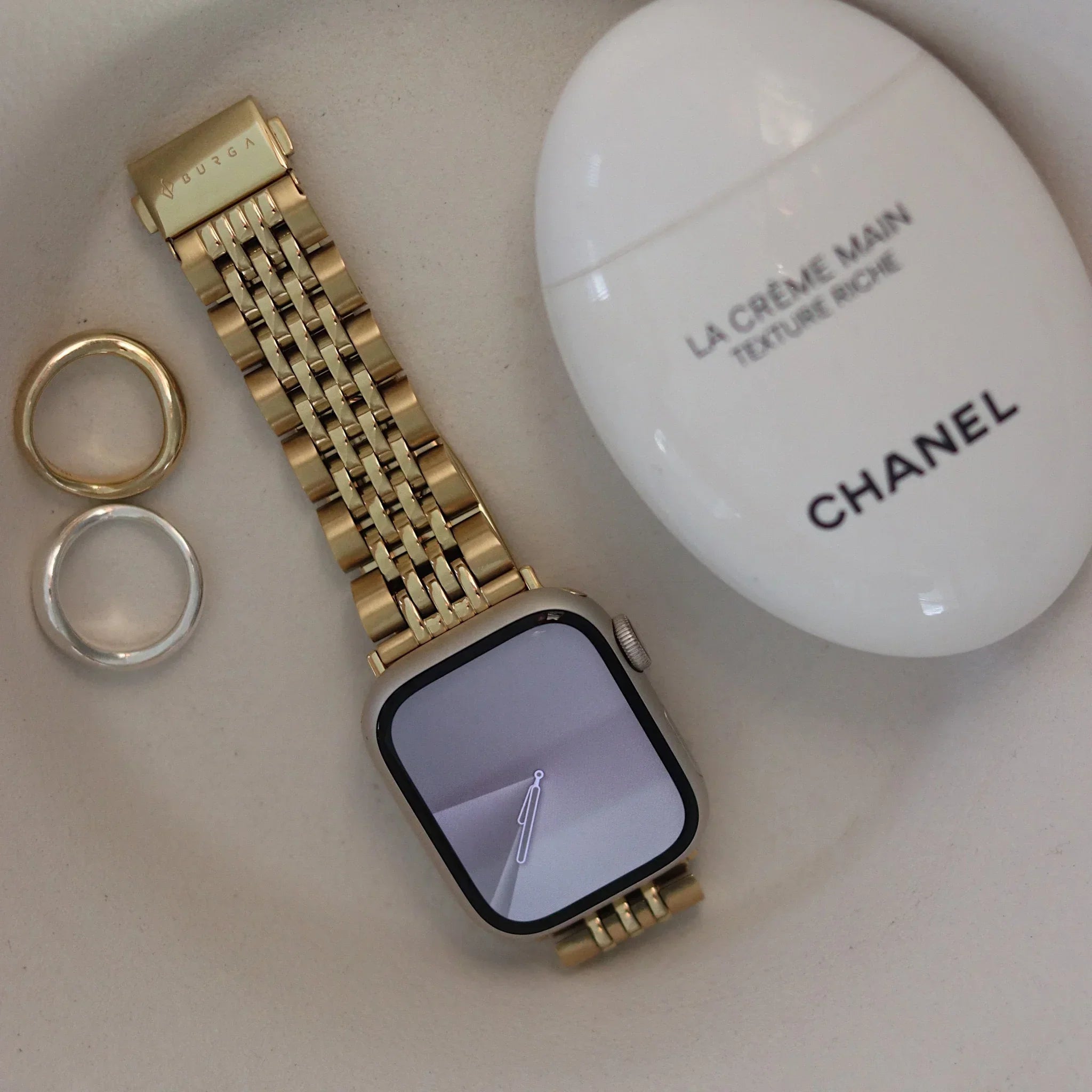 Burga Λουράκι Apple Watch 4/5/6/7/8/9/10/11 - SE (1/2/3) – 40/41/42mm - Chic Royal - Gold