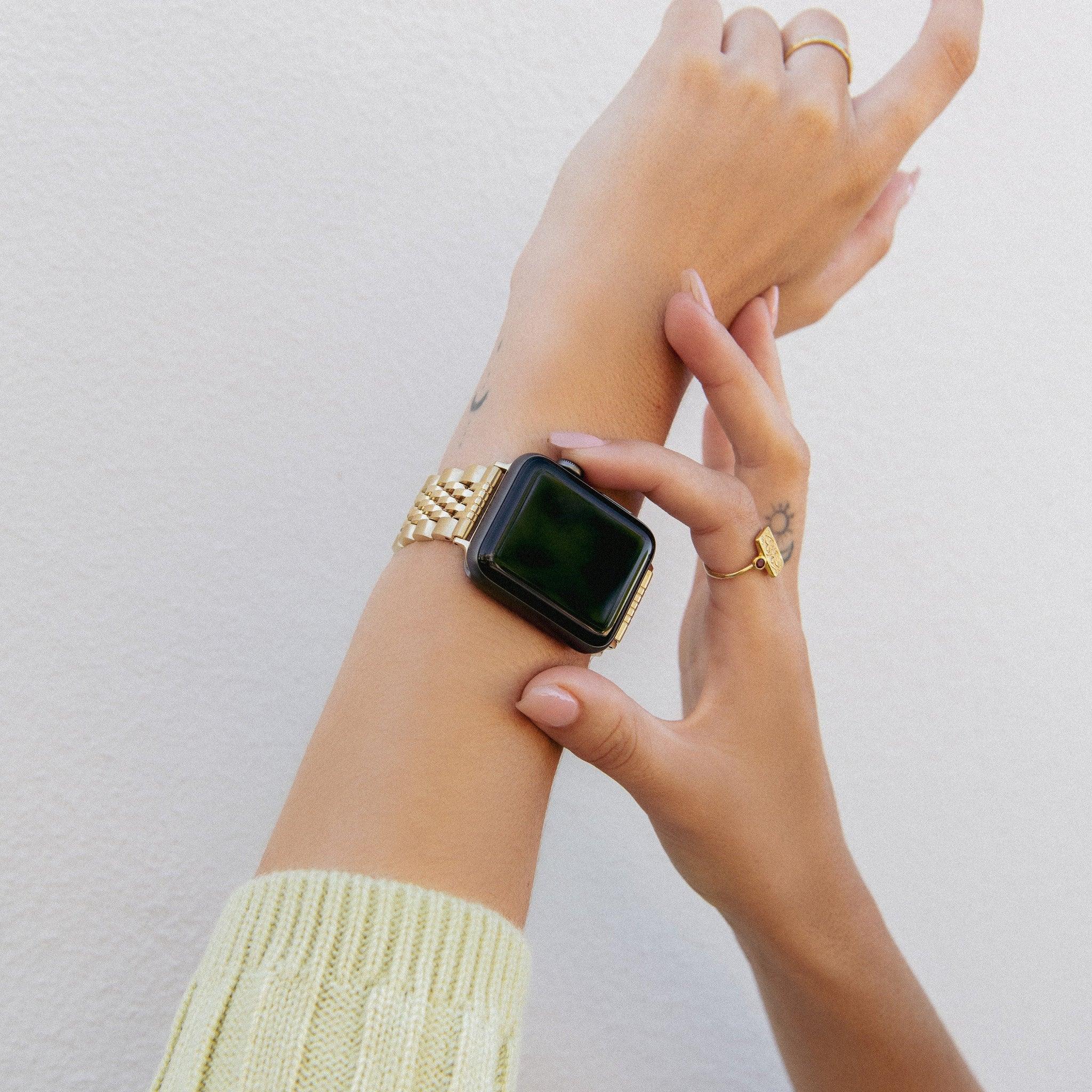 Burga Λουράκι Apple Watch 4/5/6/7/8/9/10/11 - SE (1/2/3) – 40/41/42mm - Chic Royal - Gold