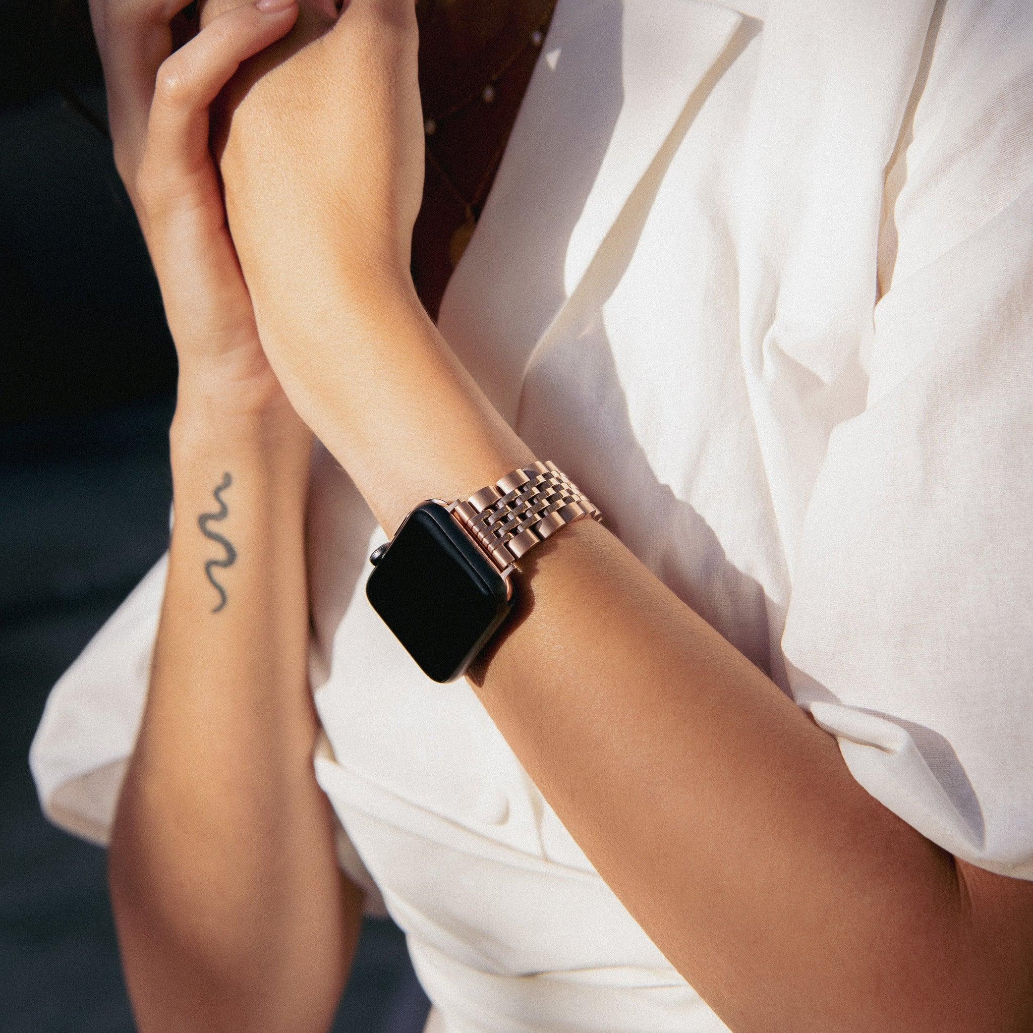 Burga Λουράκι Apple Watch 4/5/6/7/8/9/10/11 - SE (1/2/3) – 40/41/42mm - Chic Royal - Rose Gold