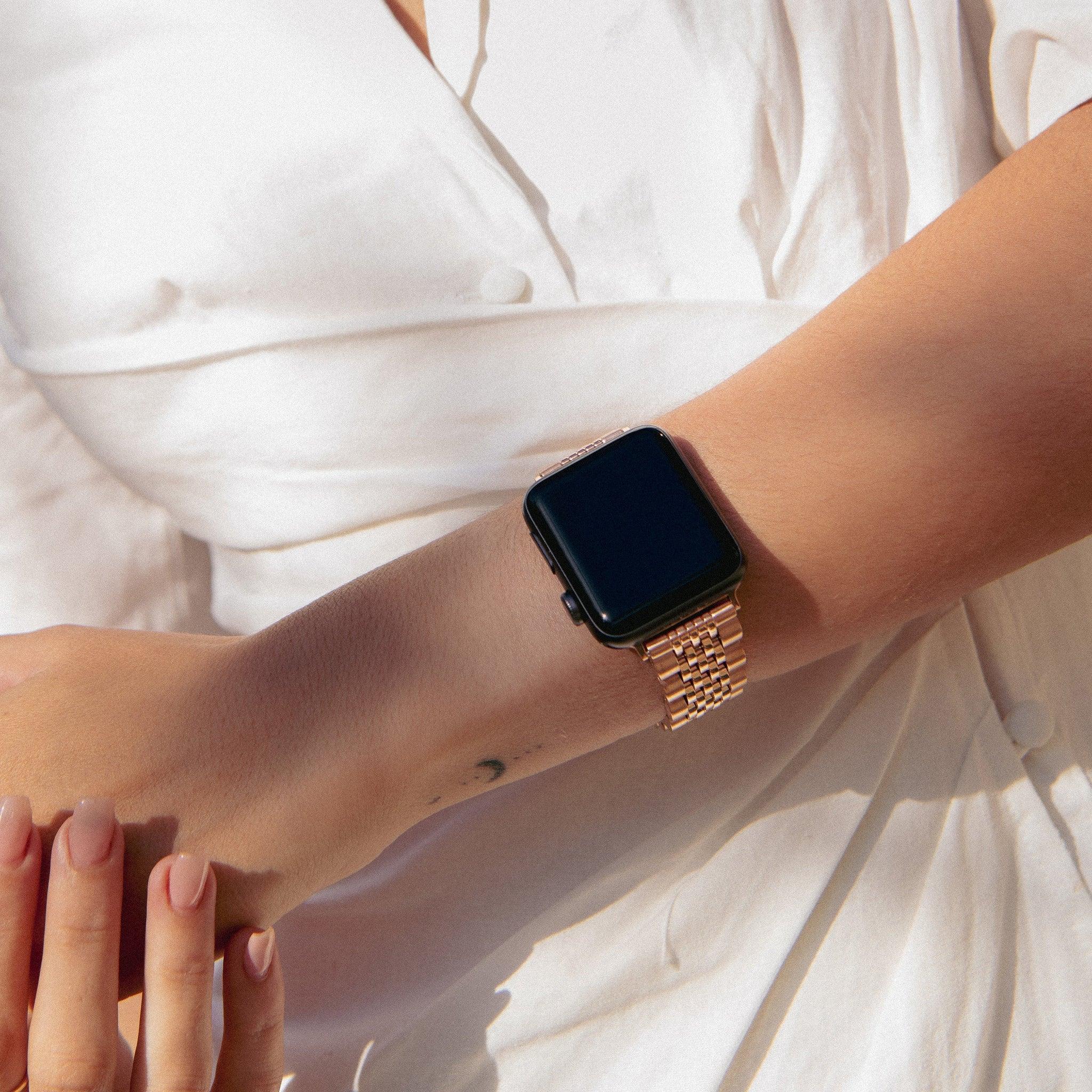 Burga Λουράκι Apple Watch 4/5/6/7/8/9/10/11 - SE (1/2/3) – 40/41/42mm - Chic Royal - Rose Gold