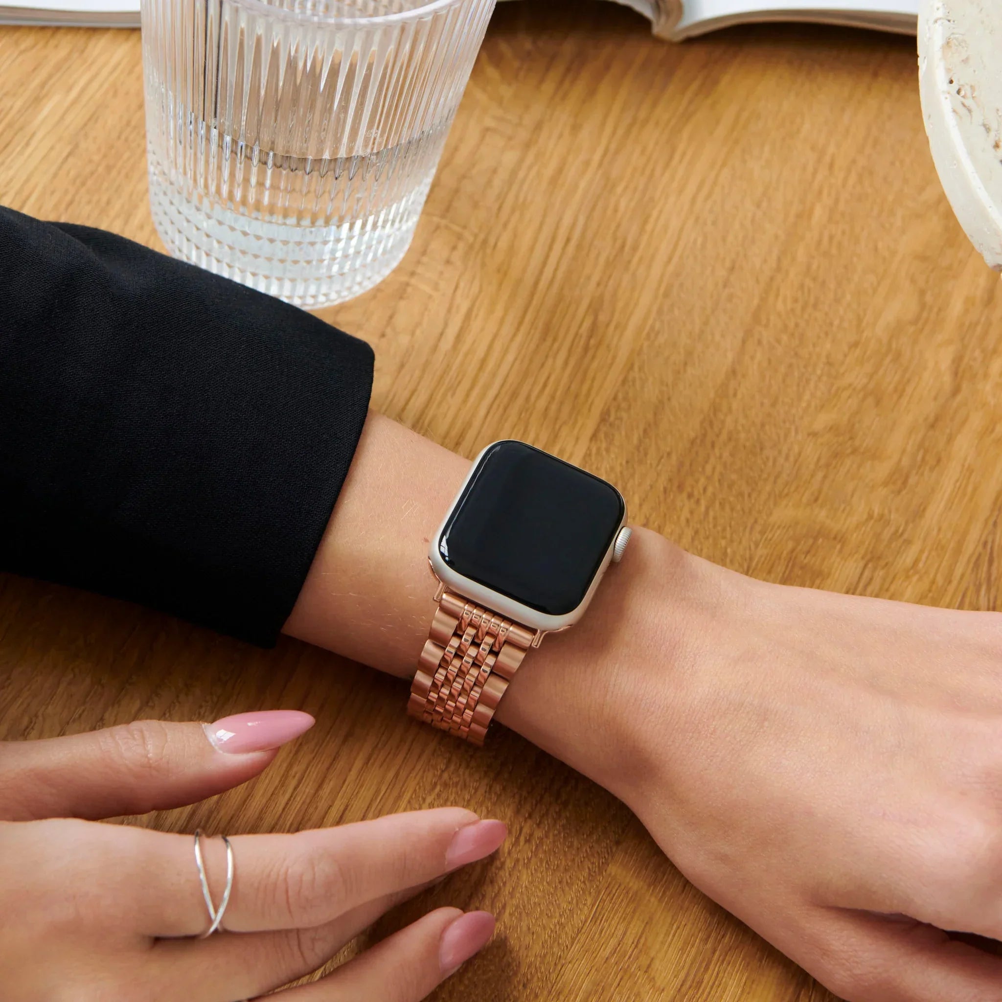 Burga Λουράκι Apple Watch 4/5/6/7/8/9/10/11 - SE (1/2/3) – 40/41/42mm - Chic Royal - Rose Gold