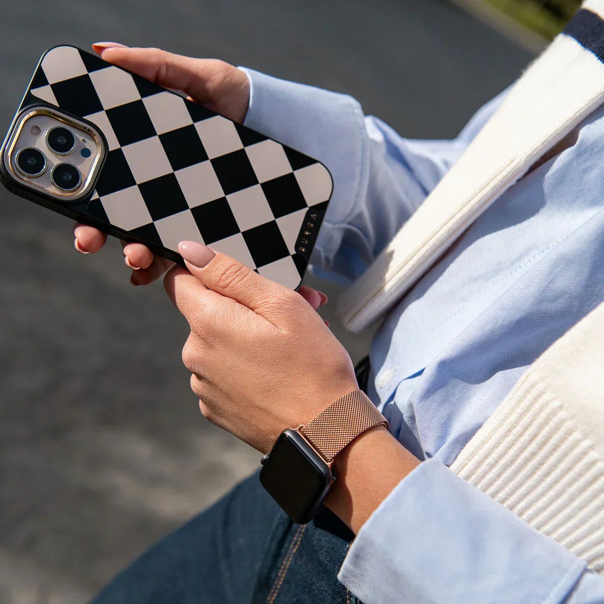 Burga Λουράκι Apple Watch 4/5/6/7/8/9/10/11 - SE (1/2/3) – 40/41/42mm - Metal Mesh - Rose Gold