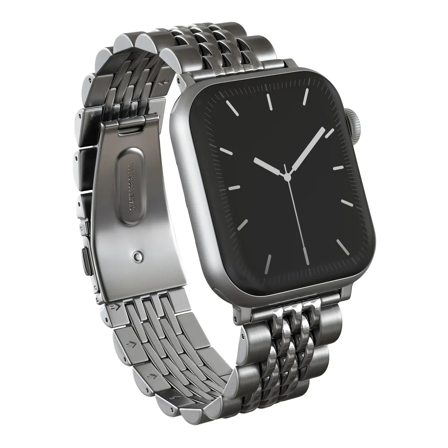 Burga Λουράκι Apple Watch 4/5/6/7/8/9/10/11 - SE (1/2/3) - Ultra (1/2/3) – 44/45/46/49mm - Chic Royal - Silver