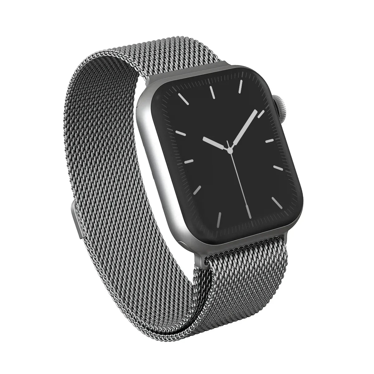 Burga Λουράκι Apple Watch 4/5/6/7/8/9/10/11 - SE (1/2/3) - Ultra (1/2/3) – 44/45/46/49mm - Metal Mesh - Silver