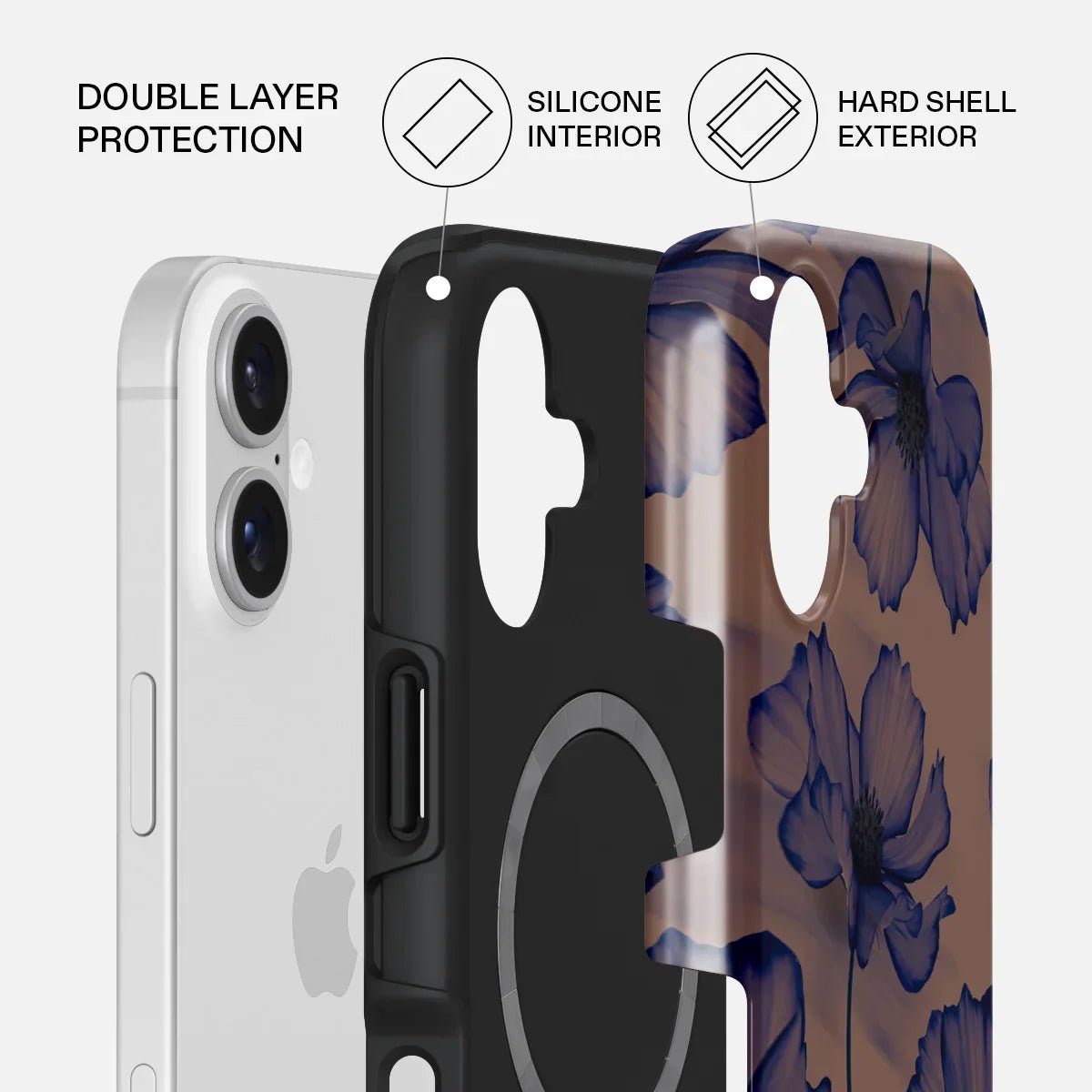 Burga iPhone 17 - Fashion Tough MagSafe - Σκληρή Θήκη με MagSafe - Velvet Night