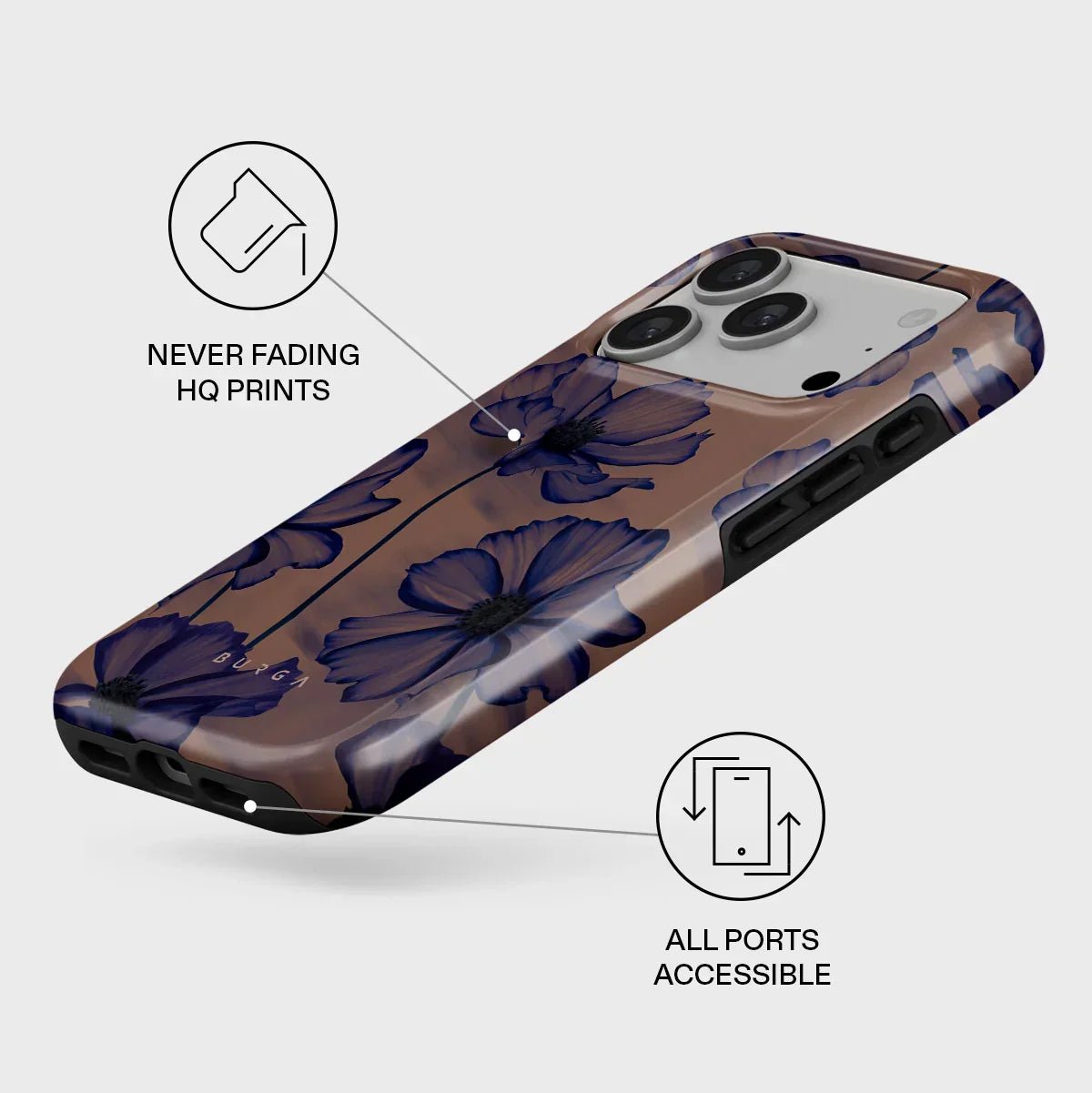 Burga iPhone 17 Pro Max - Fashion Tough MagSafe - Σκληρή Θήκη με MagSafe - Velvet Night