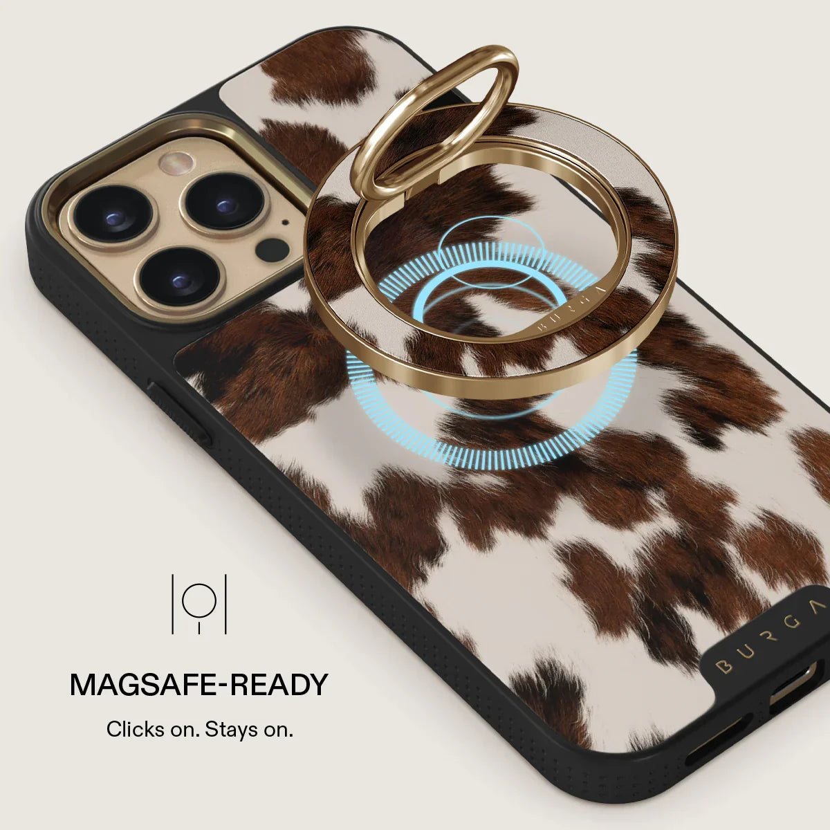 Burga Magnetic Ring Holder - Μαγνητικό Δαχτυλίδι Συγκράτησης Κινητού - Gold - Celestial