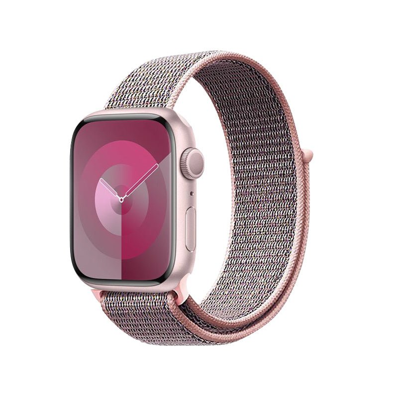 Crong Λουράκι Apple Watch 2/3/4/5/6/7/8/9/10/11 - SE (1/2/3) - 38/40/41/42mm από Νάιλον - Nylon - Light Pink