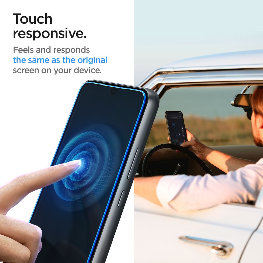 Spigen Samsung Galaxy A34 5G GLAS.tR Slim 0.2mm 2.5D Tempered Glass Αντιχαρακτικό Γυαλί Οθόνης 9H - 2 Τεμάχια - Clear - AGL05967