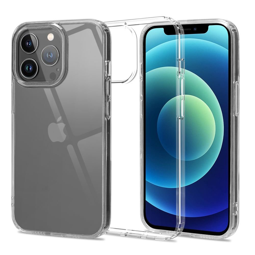 Tech - Protect iPhone 12 / 12 Pro Flexair Hybrid Σκληρή Θήκη με Πλαίσιο Σιλικόνης - Διάφανη