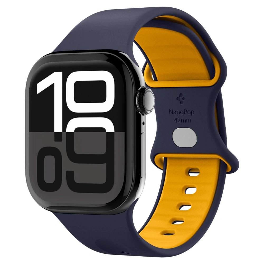 Spigen Λουράκι Apple Watch 8/9/10/11 - SE (1/2/3) - 40/41/42mm Nano Pop Σιλικόνης - Blueberry Navy