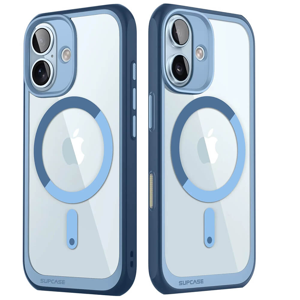 Supcase iPhone 16 - Unicorn Beetle Slim Clear MagSafe Σκληρή Θήκη - Azure