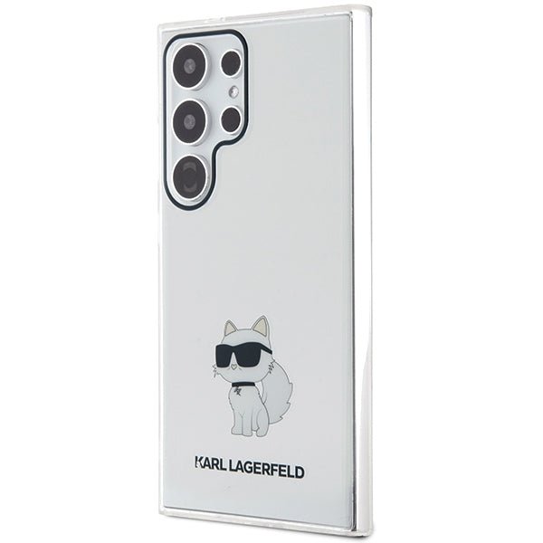 Karl Lagerfeld Samsung Galaxy S24 Ultra - IML Choupette Σκληρή Θήκη με Πλαίσιο Σιλικόνης - Διάφανη - KLHCS24LHNCHTCT