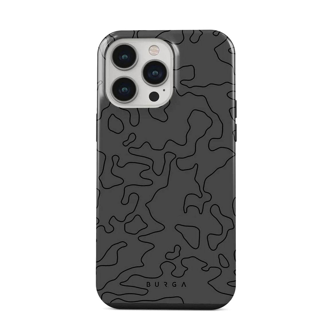 Burga iPhone 14 Pro Max Fashion Tough Σκληρή Θήκη - Black Rock