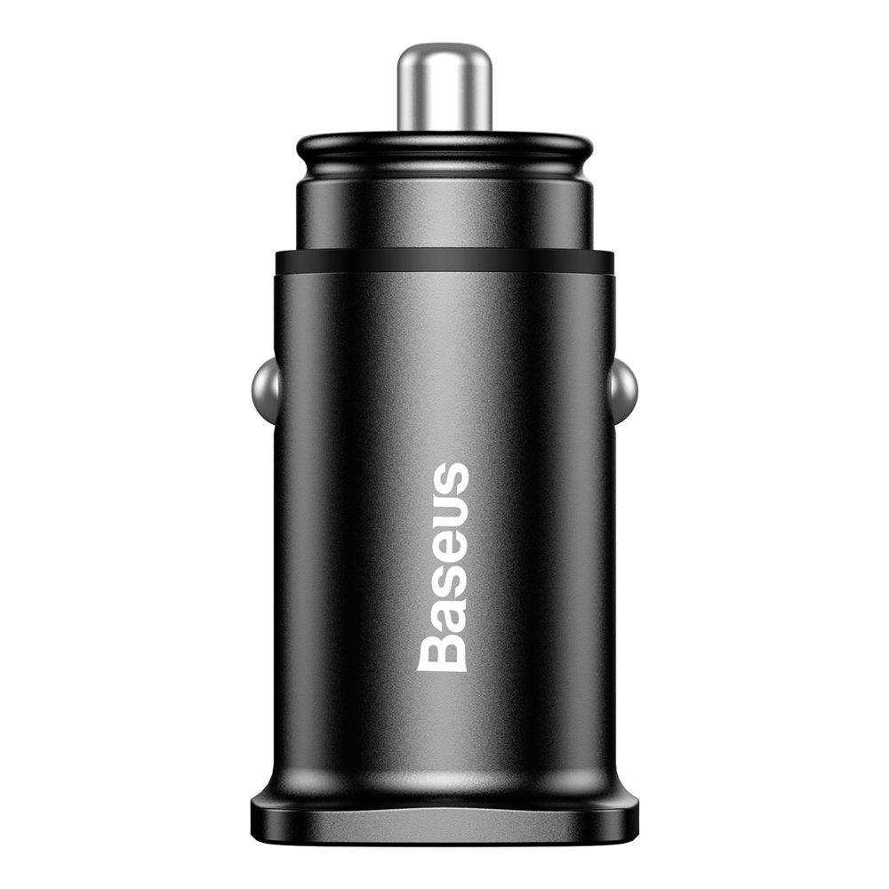 Baseus Square Smart Φορτιστής Αυτοκινήτου Γρήγορης Φόρτισης με 2 Θύρες USB QC 3.0 30W SCP AFC - Black - CCALL - DS01