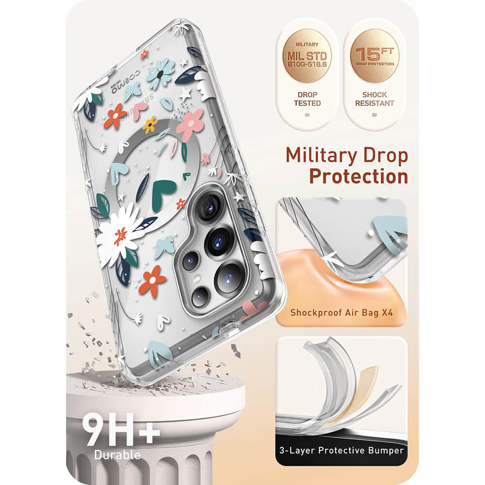 i - Blason Samsung Galaxy S25 Ultra Cosmo Mag Σκληρή Θήκη με Προστασία Οθόνης και Magsafe - Paint