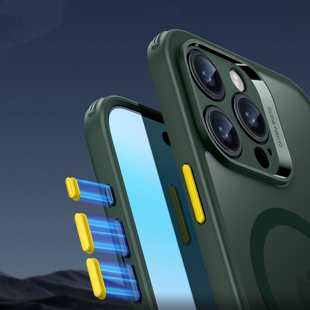 ESR iPhone 16 Pro - Classic Pro Halolock - Σετ με 1 Αντιχαρακτικό Γυαλί Οθόνης και Θήκη MagSafe - Frosted Green
