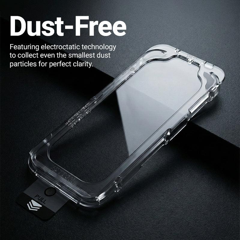 Crong iPhone 16 Pro / iPhone 17 / iPhone 17 Pro - EasyShield - Full Screen Αντιχαρακτικό Γυαλί Οθόνης - 2 Τεμάχια - Clear