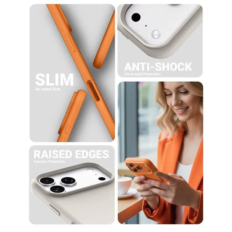 Crong iPhone 17 Pro - Color Cover Magnetic - Θήκη Σιλικόνης με MagSafe - Orange