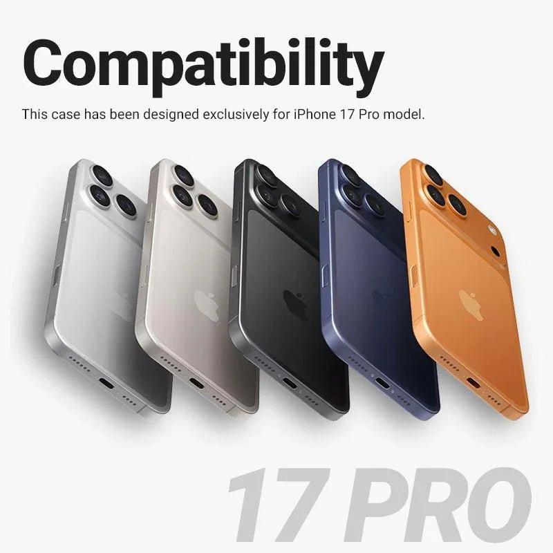 Crong iPhone 17 Pro - Hybrid Frost Mag - Σκληρή Θήκη με Πλαίσιο Σιλικόνης και MagSafe - Black