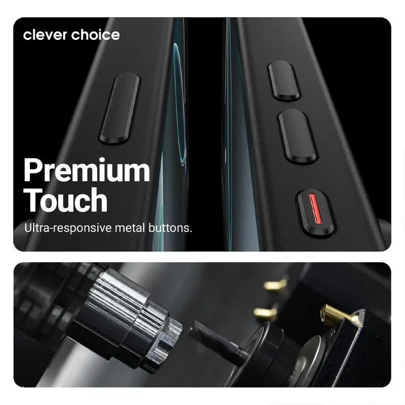 Crong iPhone 17 Pro - Hybrid Frost Mag - Σκληρή Θήκη με Πλαίσιο Σιλικόνης και MagSafe - Black