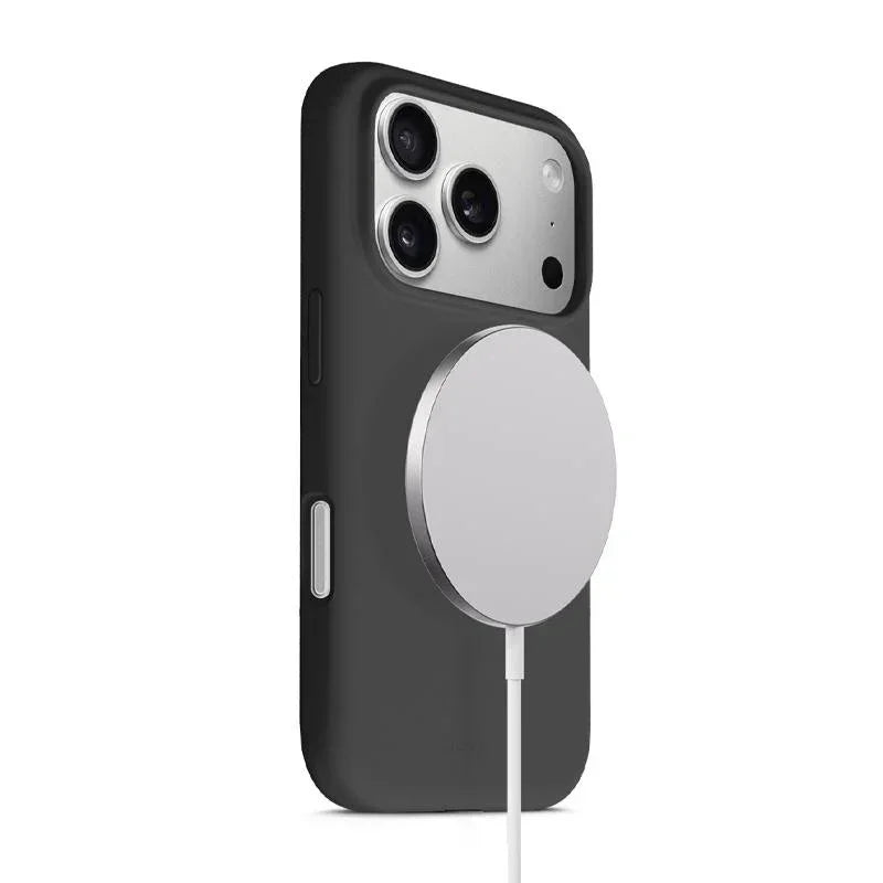Crong iPhone 17 Pro Max - Color Cover Magnetic - Θήκη Σιλικόνης με MagSafe - Black