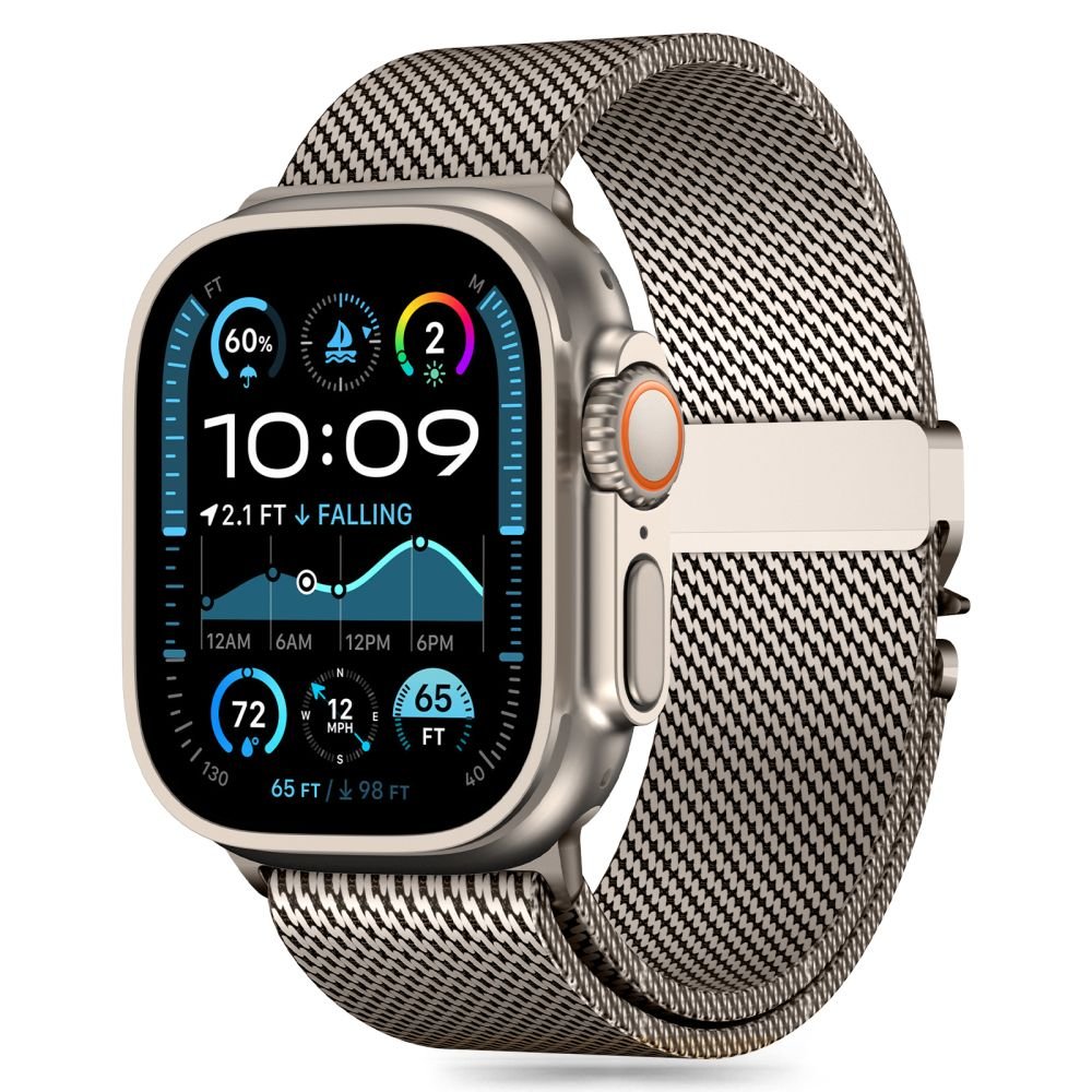 Tech - Protect Λουράκι Apple Watch 8/9/10/11 - SE (1/2/3) - Ultra (1/2/3) – 44/45/46/49mm Milano από Ανοξείδωτο Ατσάλι - Titanium