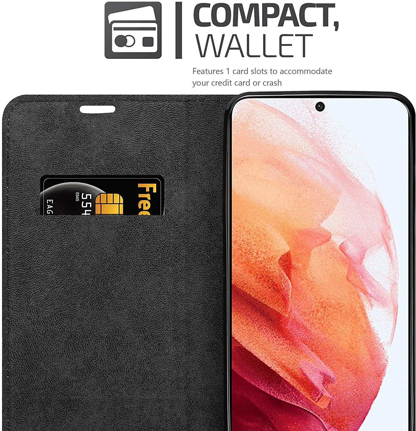 Cadorabo Samsung Galaxy S21 Plus Θήκη Βιβλίο Stand - Petrol Turquoise